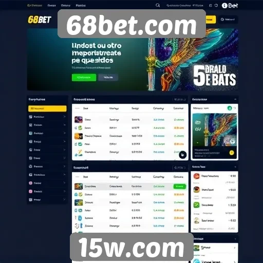 Análise da interface e usabilidade do site 68bet.com
